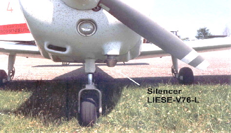LIESE-Schalldämpfer V76-L für 160/180HP PA-28

